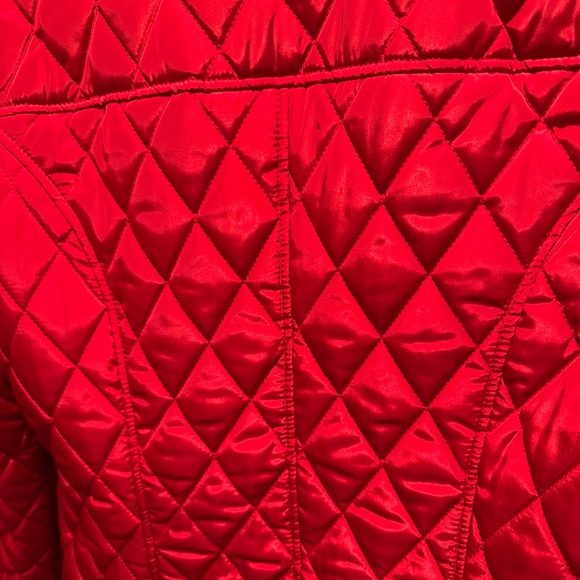 Michael Kors Red Quilted jacket EUC M - Picture 4 of 8